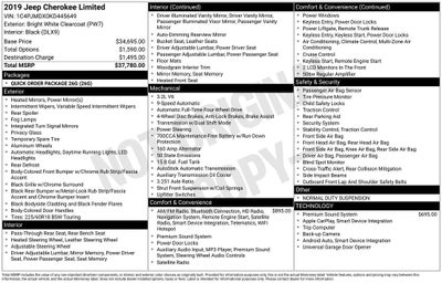 2019 Jeep Cherokee Limited