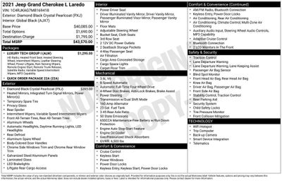 2021 Jeep Grand Cherokee L Laredo