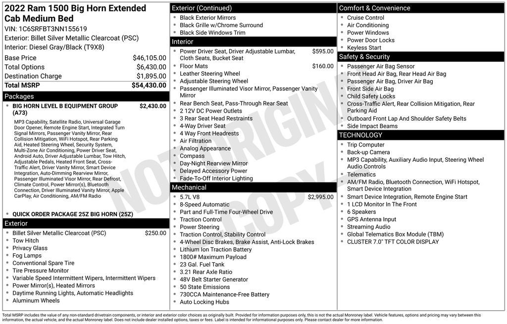 2022 RAM 1500 Big Horn/Lone Star