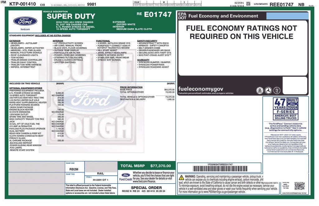 2024 Ford F-550SD XL DRW