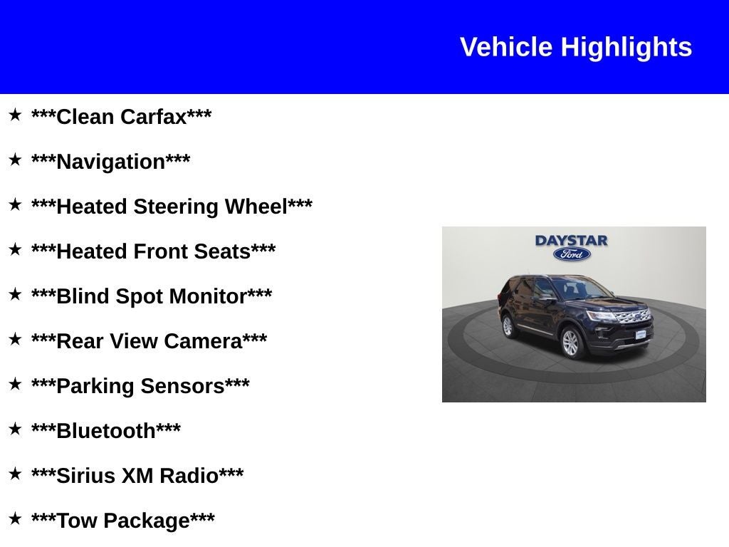 2019 Ford Explorer XLT