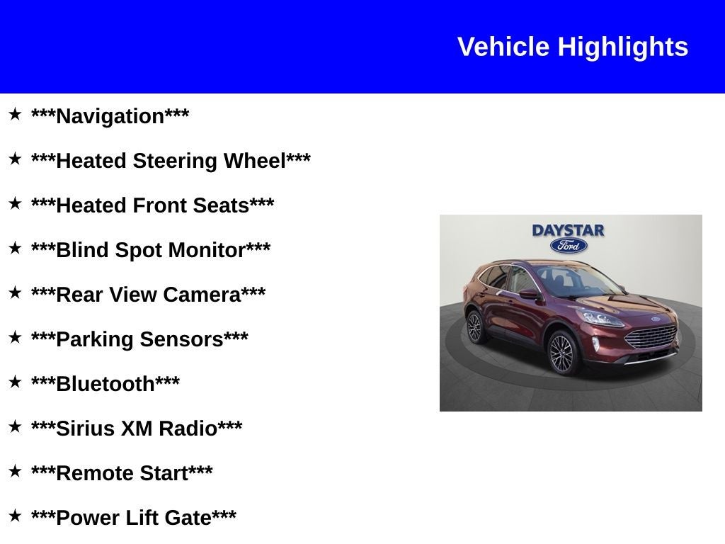 2021 Ford Escape Plug-In Hybrid Titanium