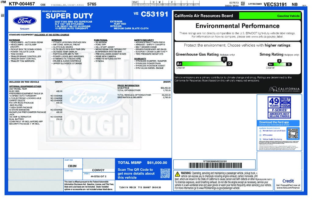 2027 Ford F-350SD XLT