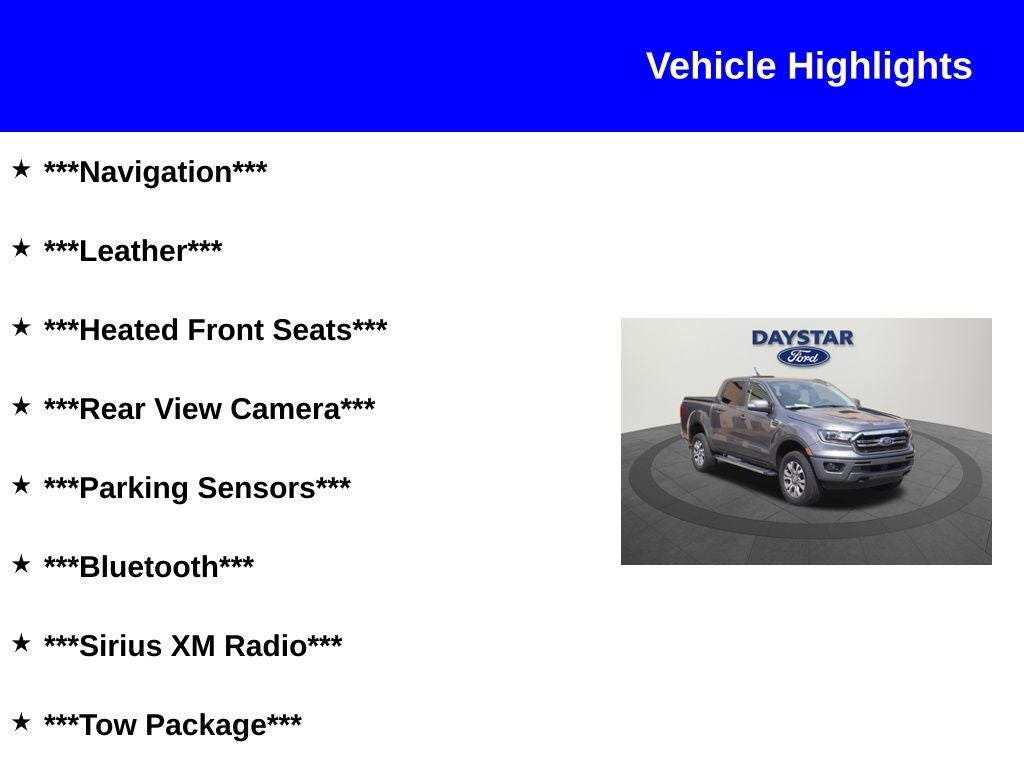 2021 Ford Ranger Lariat