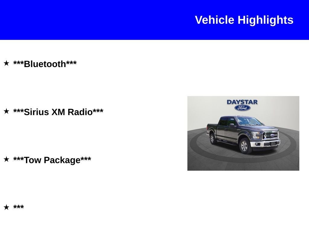 2017 Ford F-150 XLT