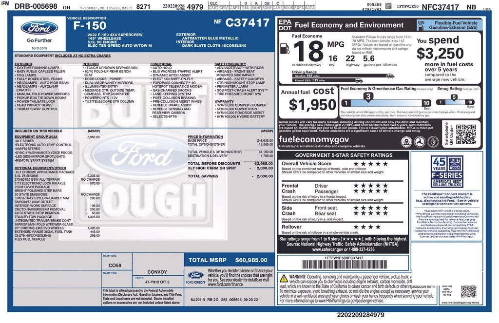 2022 Ford F-150 XLT