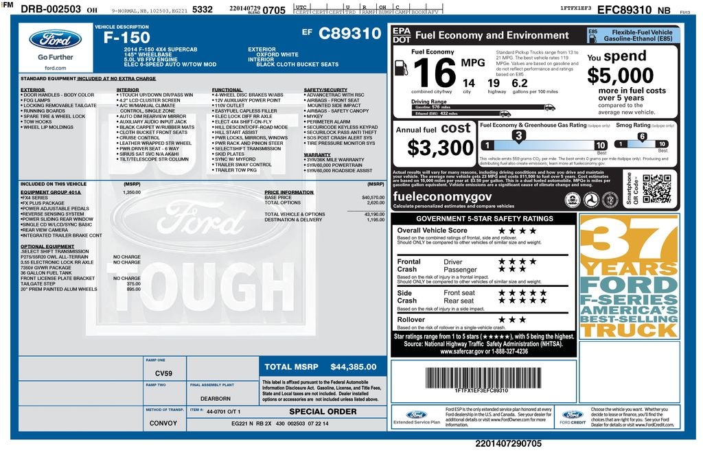 2014 Ford F-150 FX4