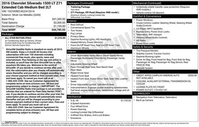 2016 Chevrolet Silverado 1500 LT LT2