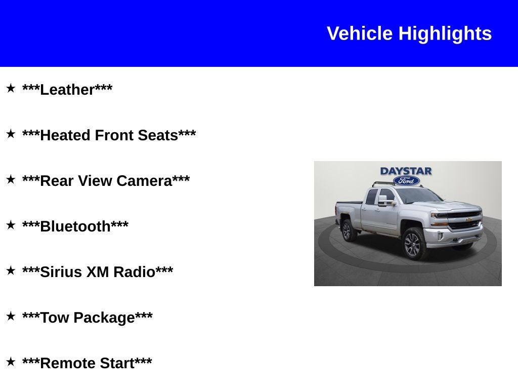 2016 Chevrolet Silverado 1500 LT LT2