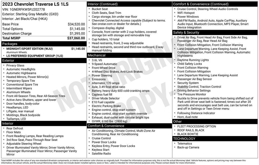 2023 Chevrolet Traverse LS