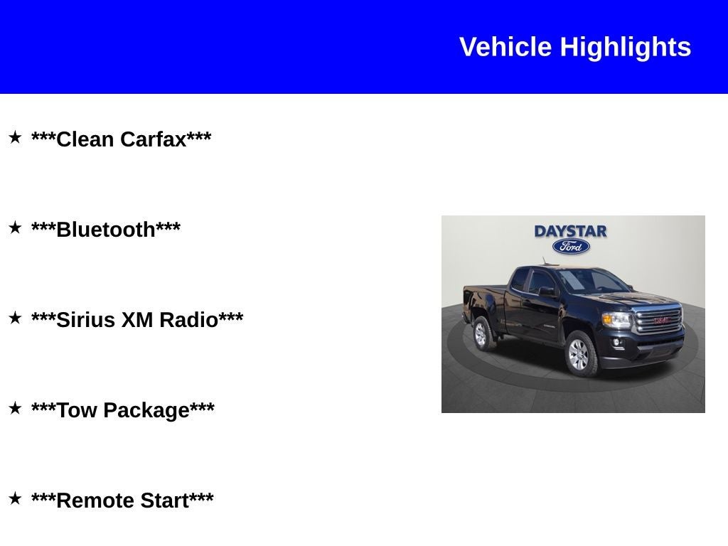 2017 GMC Canyon SLE1