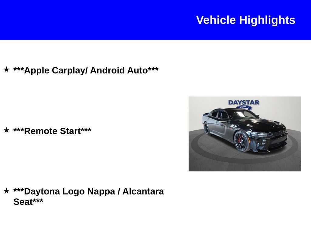 2021 Dodge Charger R/T Scat Pack Daytona Edition