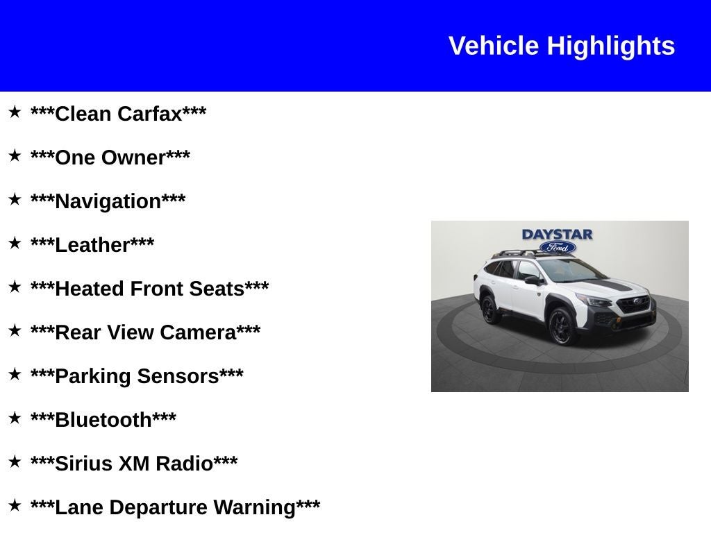 2024 Subaru Outback Wilderness