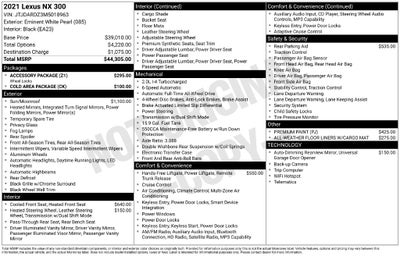2021 Lexus NX 300 Base
