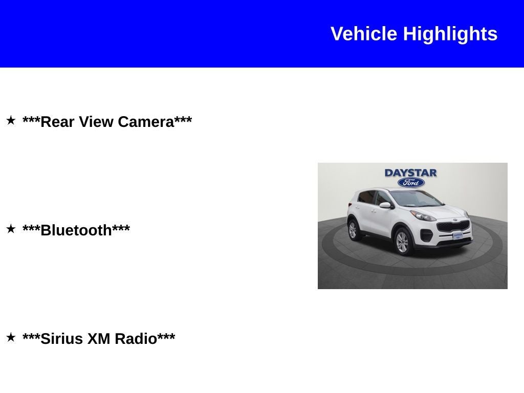 2017 Kia Sportage LX