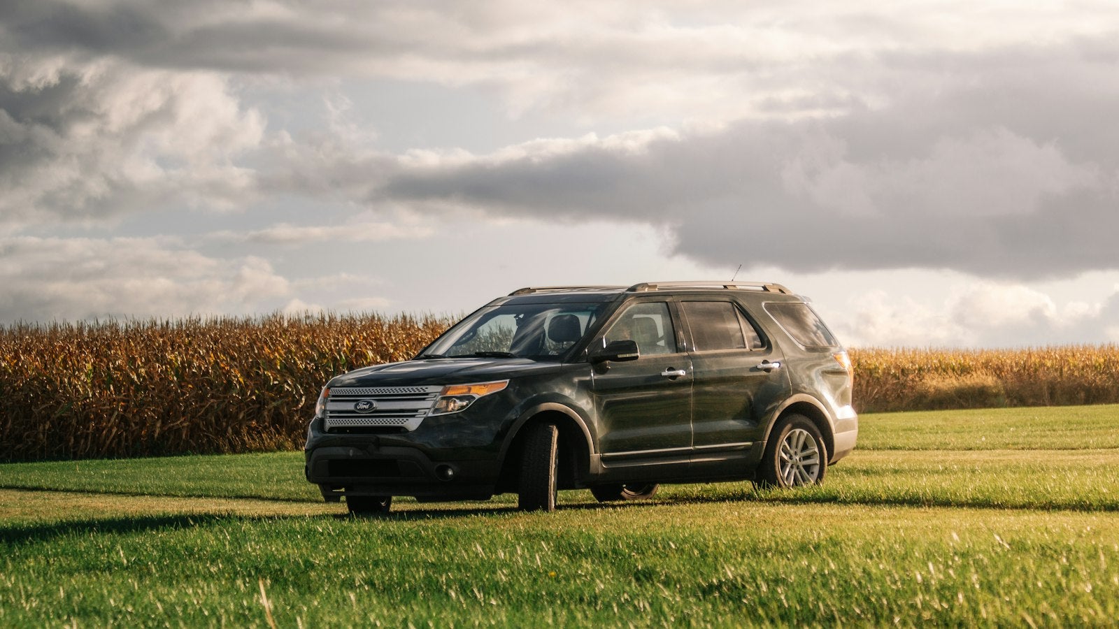Used Ford SUV parked in an Ohio field